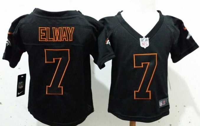 Nike Denver Broncos #7 Elway Black Youth Jersey 2-5Y