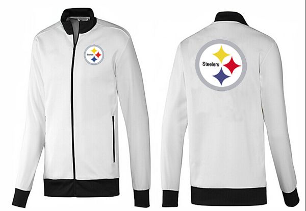 NFL Pittsburgh Steelers White Black Jacket