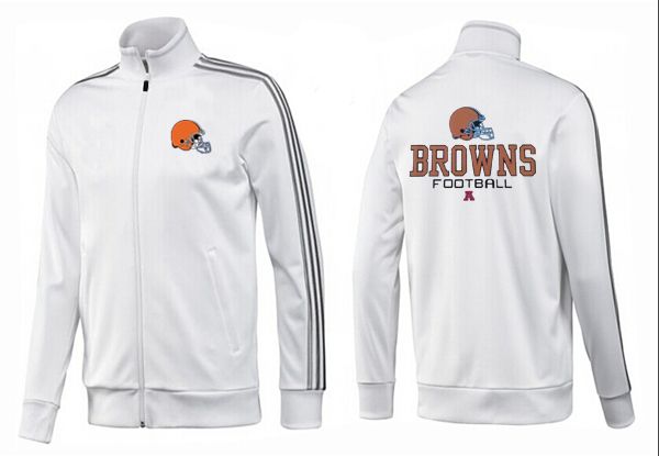 NFL Cleveland Browns All White Jacket 5