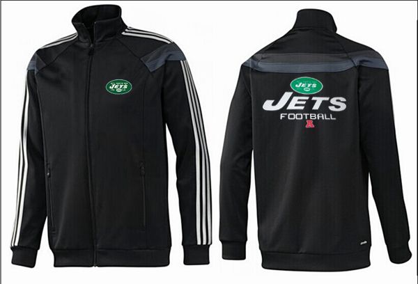 NFL New York Jets All Black Jacket 2