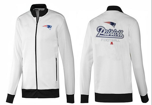 NFL New England Patriots White Black Jacket