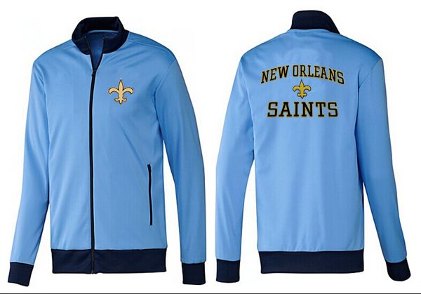 NFL New Orleans Saints L.Blue Black Jacket