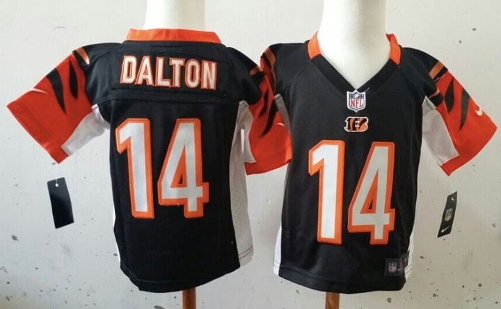 Nike Cincinnati Bengals #14 Dalton Black Youth Jersey 2-5Y