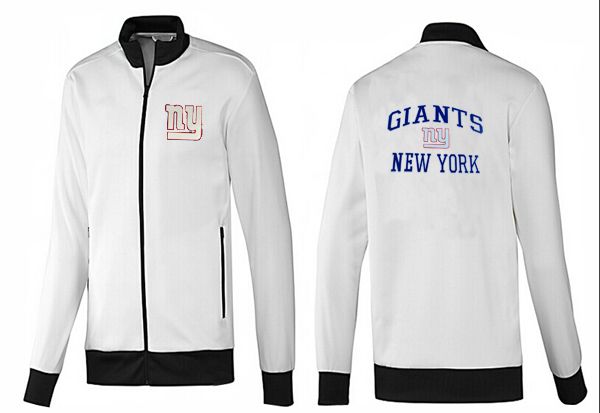 NFL New York Giants White Black Jacket 1