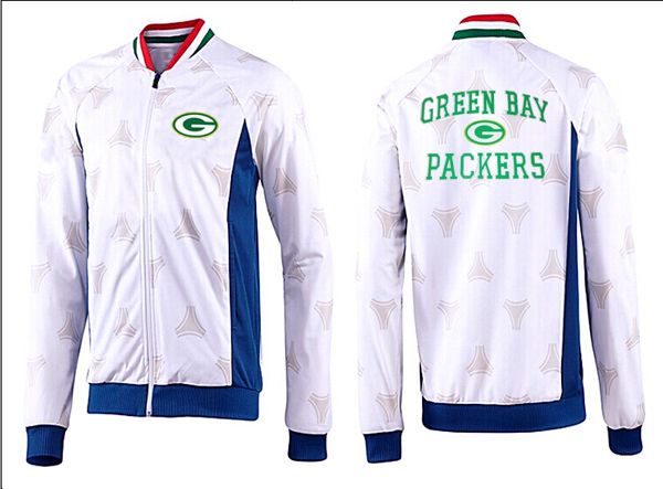NFL Green Bay Packers White Blue Jacket 3