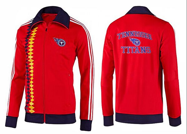 NFL Tennessee Titans Red Black Jacket 3