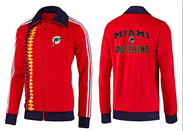 NFL Miami Dolphins Red Black NFL Jacket