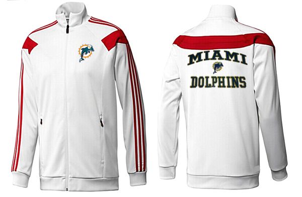 NFL Miami Dolphins White Red NFL Jacket