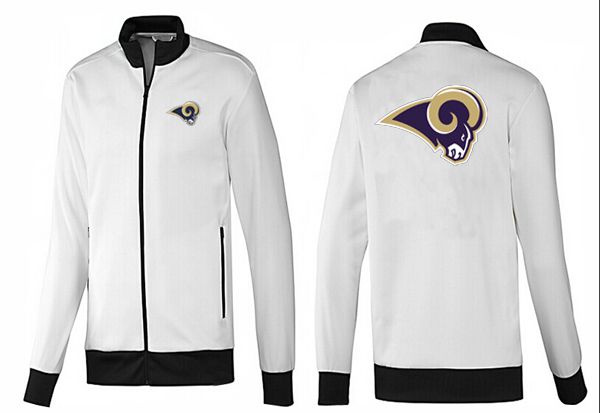 NFL St. Louis Rams White Black Jacket