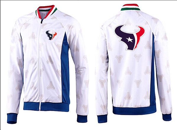 NFL Houston Texans White Blue Color Jacket 1