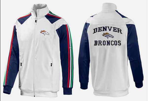 NFL Denver Broncos White Blue Jacket 2