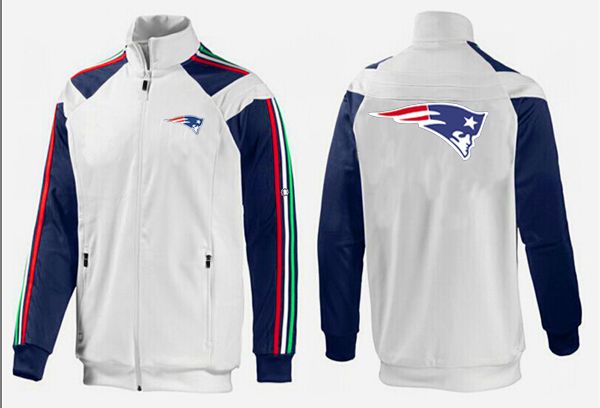 NFL New England Patriots White Blue Jacket