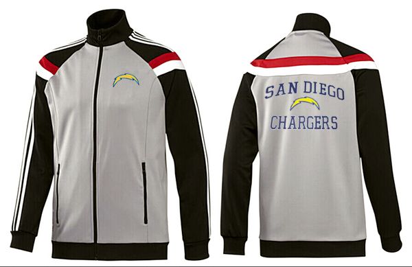 NFL San Diego Chargers Jacket Grey Black Color