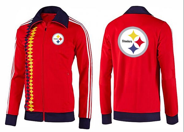 NFL Pittsburgh Steelers Red Black  Jacket