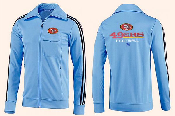 NFL San Francisco 49ers Light Blue Jacket 2