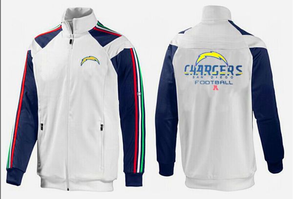 NFL San Diego Chargers White D.Blue Jacket