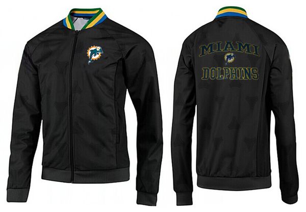 NFL Miami Dolphins Black NFL Jacket 1