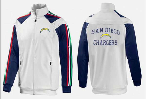 NFL San Diego Chargers White Black Color Jacket