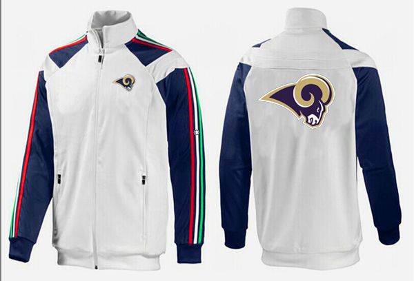 NFL St. Louis Rams White D.Blue Jacket