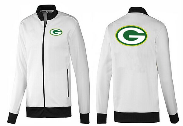 NFL Green Bay Packers White Black Jacket