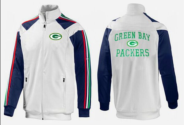 NFL Green Bay Packers White Blue Jacket 2