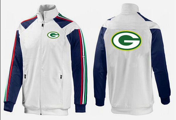 NFL Green Bay Packers White Blue Jacket