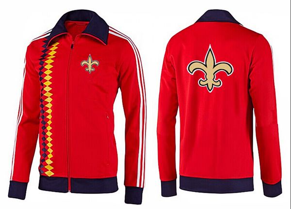 NFL New Orleans Saints Red Black  Color Jacket