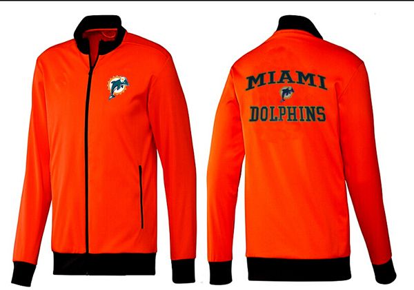 NFL Miami Dolphins Orange Black NFL Jacket