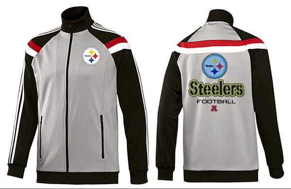 NFL Pittsburgh Steelers Grey Black Color Jacket