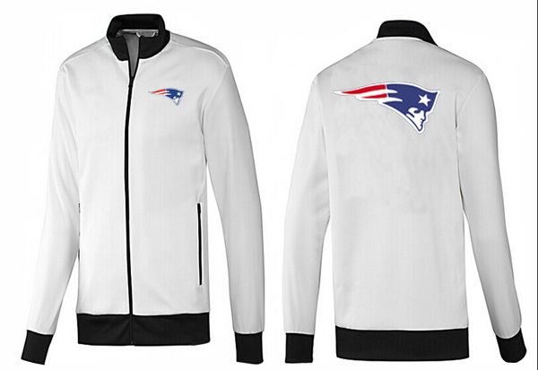 NFL New England Patriots White Black Jacket 1