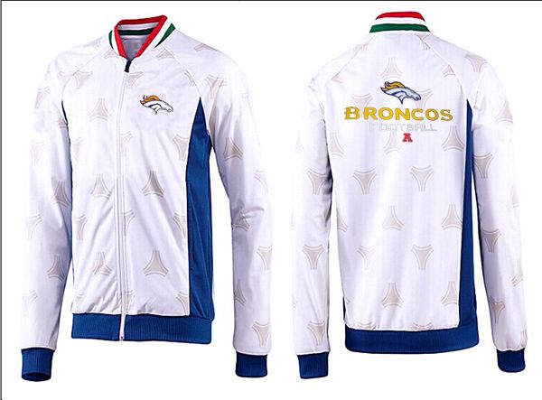 NFL Denver Broncos White Blue Jacket