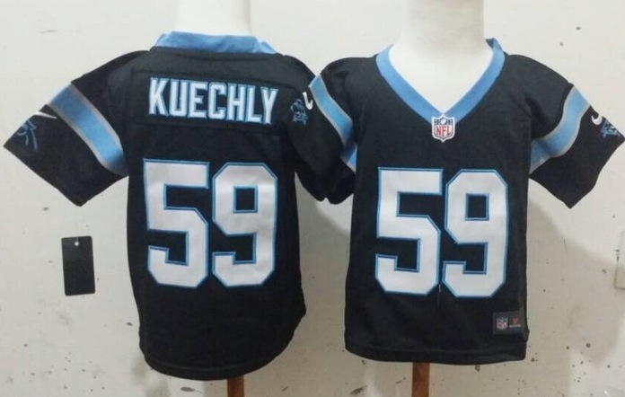 Nike Carolina Panthers #59 Kuechly Black Youth Jersey 2-5Y