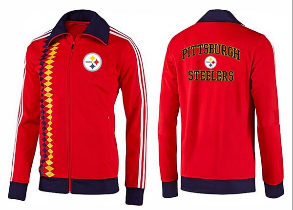 NFL Pittsburgh Steelers Red Black Color Jacket 2