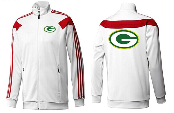 NFL Green Bay Packers White Red  Jacket