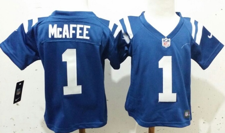 Nike Indianapolis Colts #1 McAfee Blue Youth Jersey 2-5Y