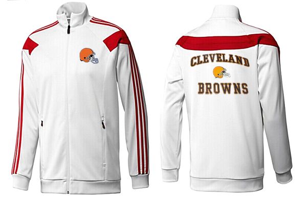NFL Cleveland Browns White Red Jacket 3