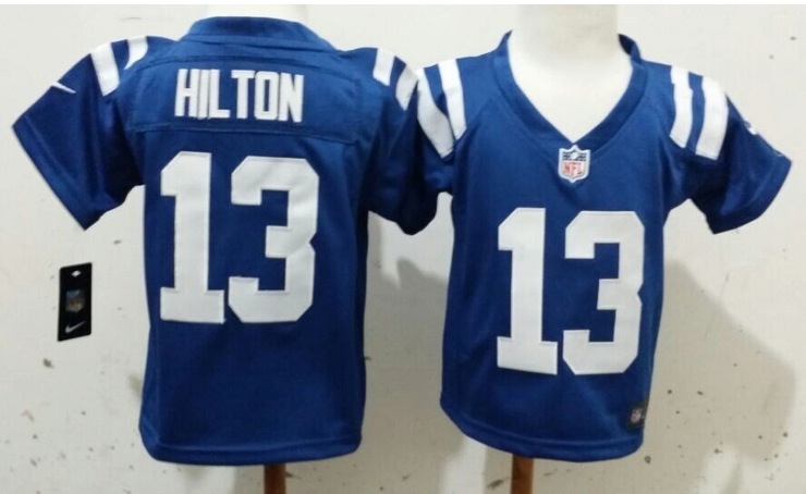 Nike Indianapolis Colts #13 Hilton Blue Youth Jersey 2-5Y