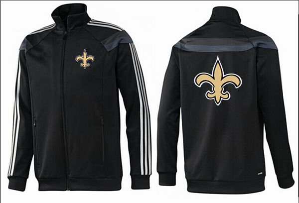 NFL New Orleans Saints All Black Jacket 2