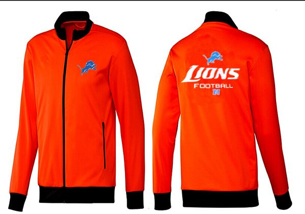 NFL Detroit Lions Orange Black Color Jacket