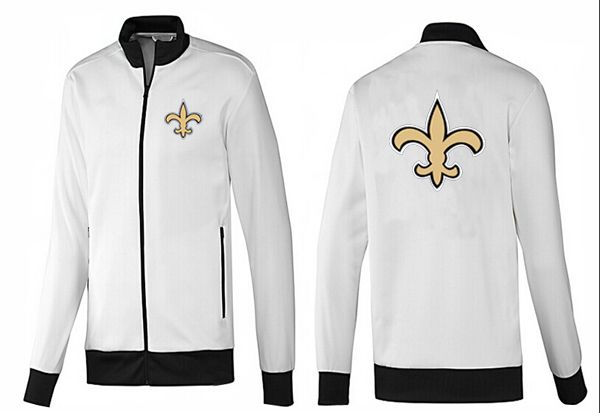 NFL New Orleans Saints White Black Jacket