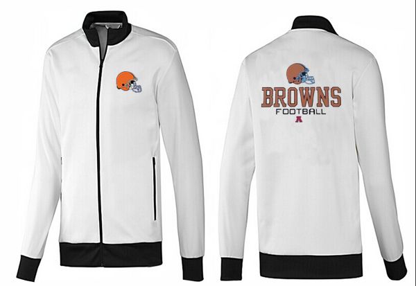 NFL Cleveland Browns White Black Color Jacket
