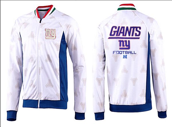 NFL New York Giants White Blue Jacket