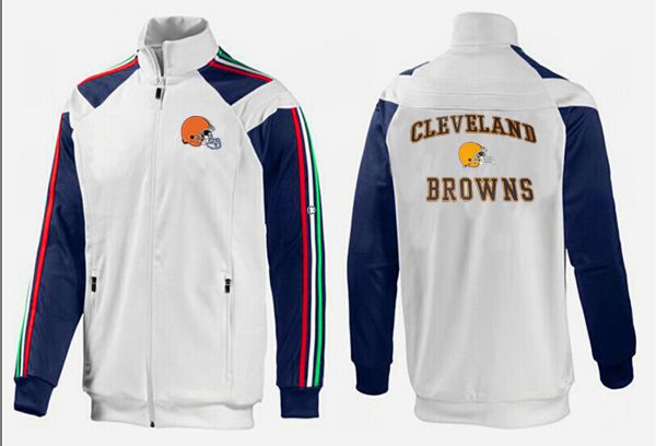 NFL Cleveland Browns White Blue Color  Jacket