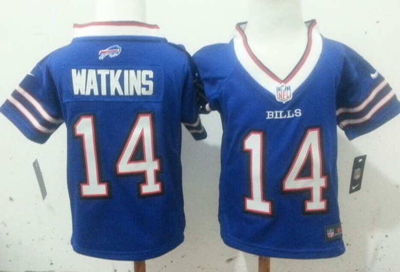 Nike Buffalo Bills #14 Watkins Blue Youth Jersey 2-5Y