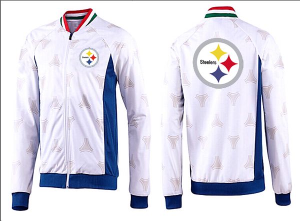 NFL Pittsburgh Steelers White Blue  Jacket