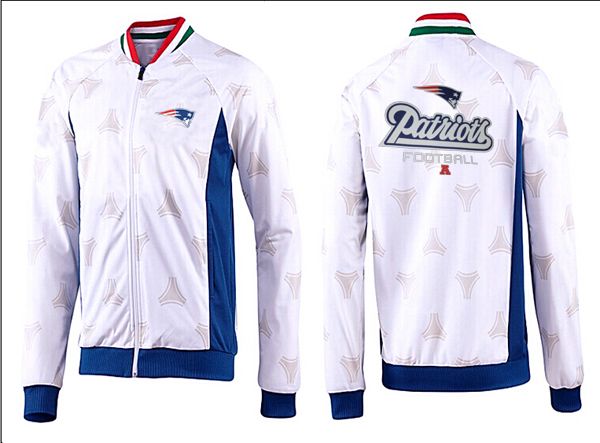 NFL New England Patriots White Blue Color Jacket