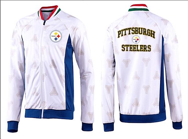 NFL Pittsburgh Steelers White Blue Color Jacket 1