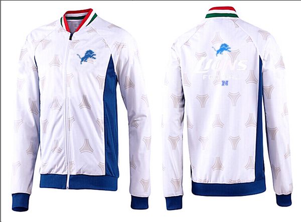 NFL Detroit Lions White Blue Jacket