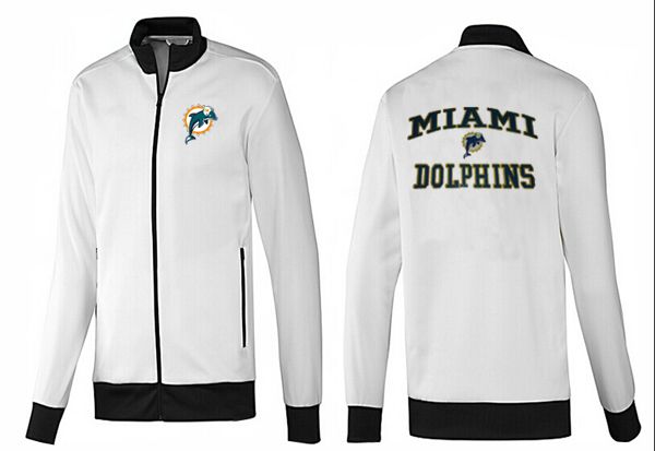 NFL Miami Dolphins White Black NFL Jacket