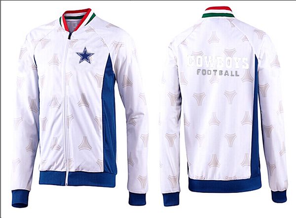 NFL Dallas Cowboys White Blue Jacket